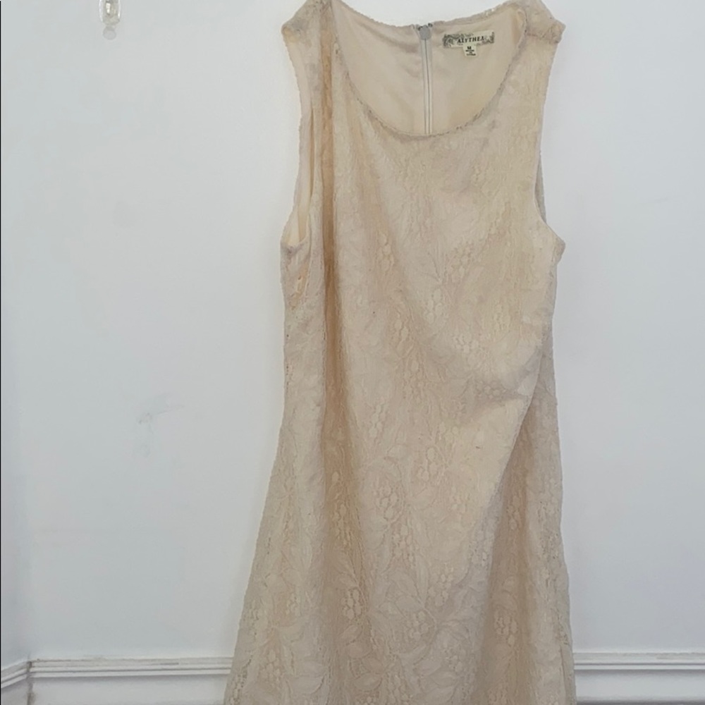 Beige Lace Dress